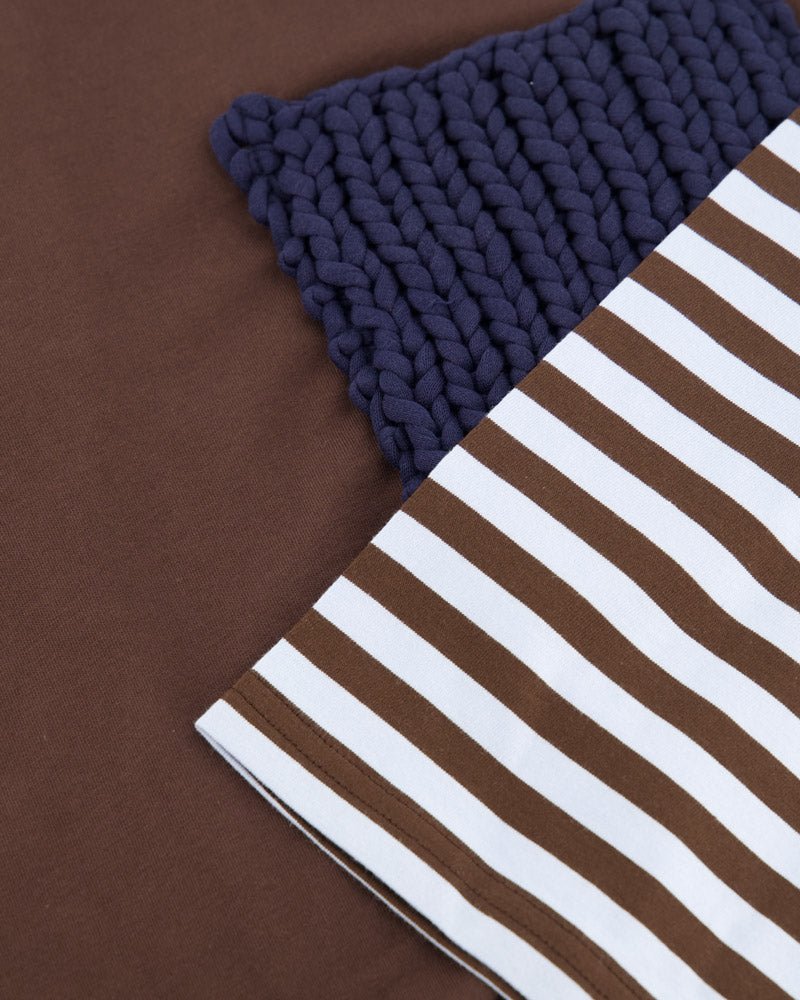 Long Sleeve 2 - In - 1 Tee With Knit Patch - Charles Jeffrey Loverboy - Elevastor