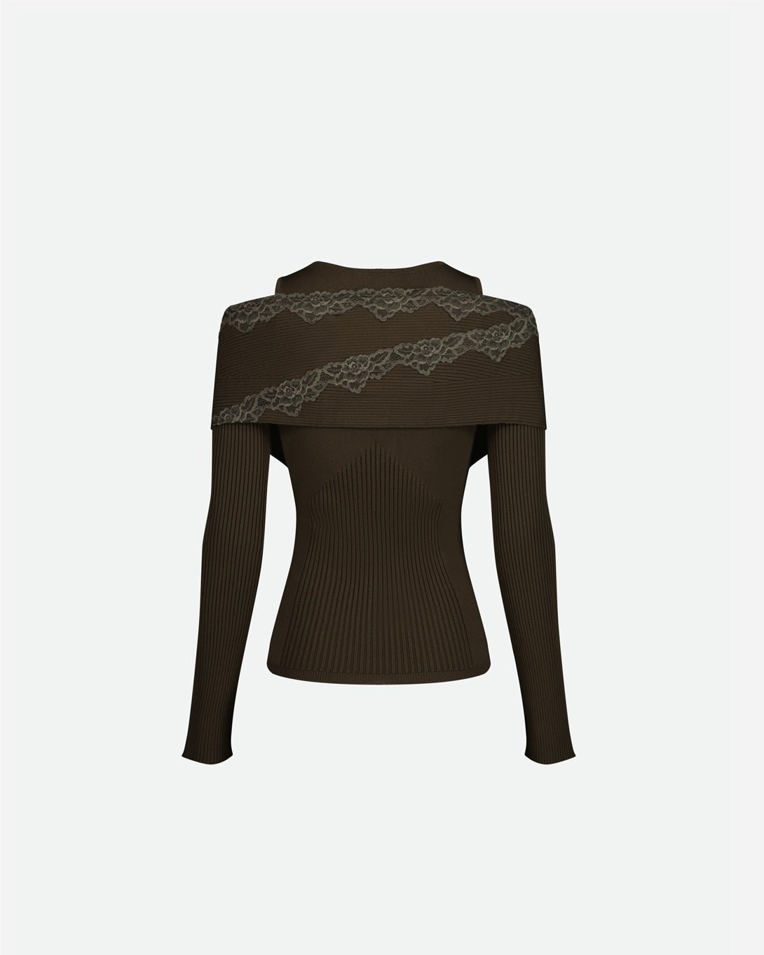 Long Sleeve Split Off - Shoulder Knit Top - Vaillant - Elevastor
