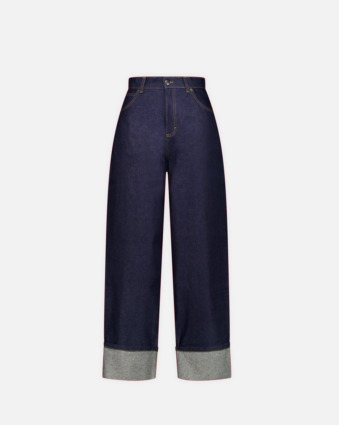 Loose Fit Jean With Knitted Pocket Waisted - Charles Jeffrey Loverboy - Elevastor