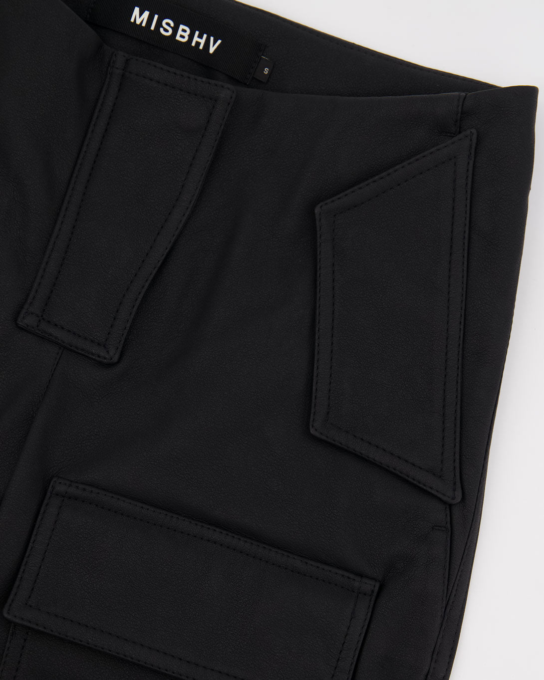 Matte Faux Leather Moto Trousers Faded Black - MISBHV - Elevastor