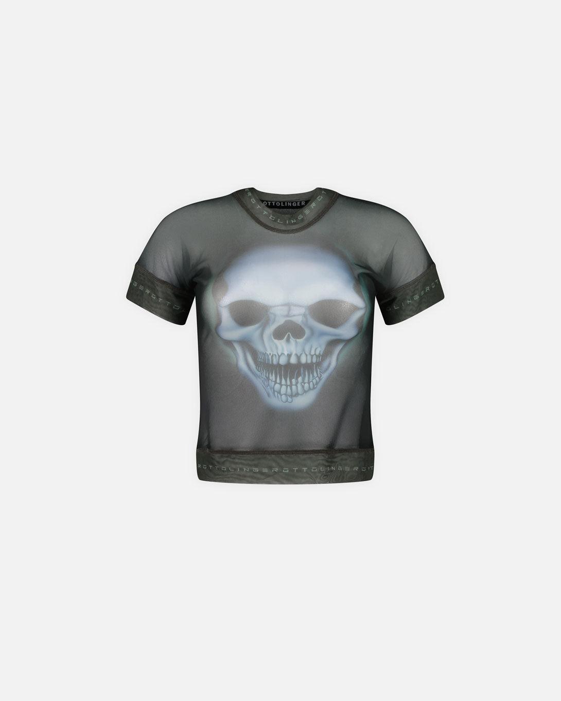 Mesh Skull T-Shirt - Tops - Ottolinger - Elevastor