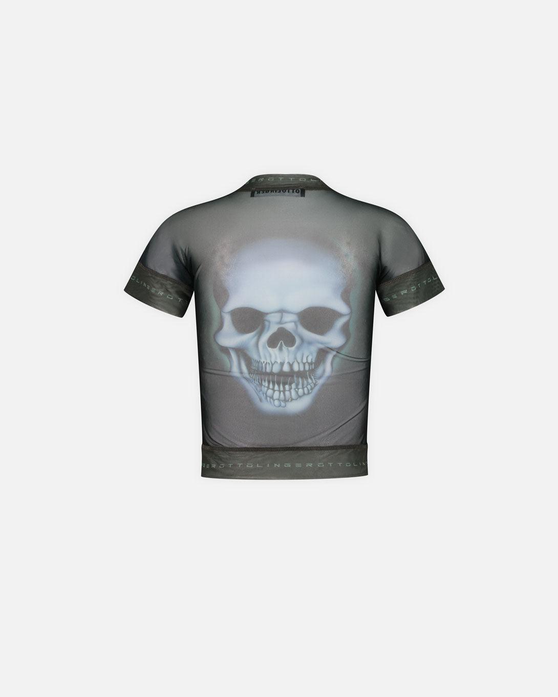 Mesh Skull T-Shirt - Tops - Ottolinger - Elevastor