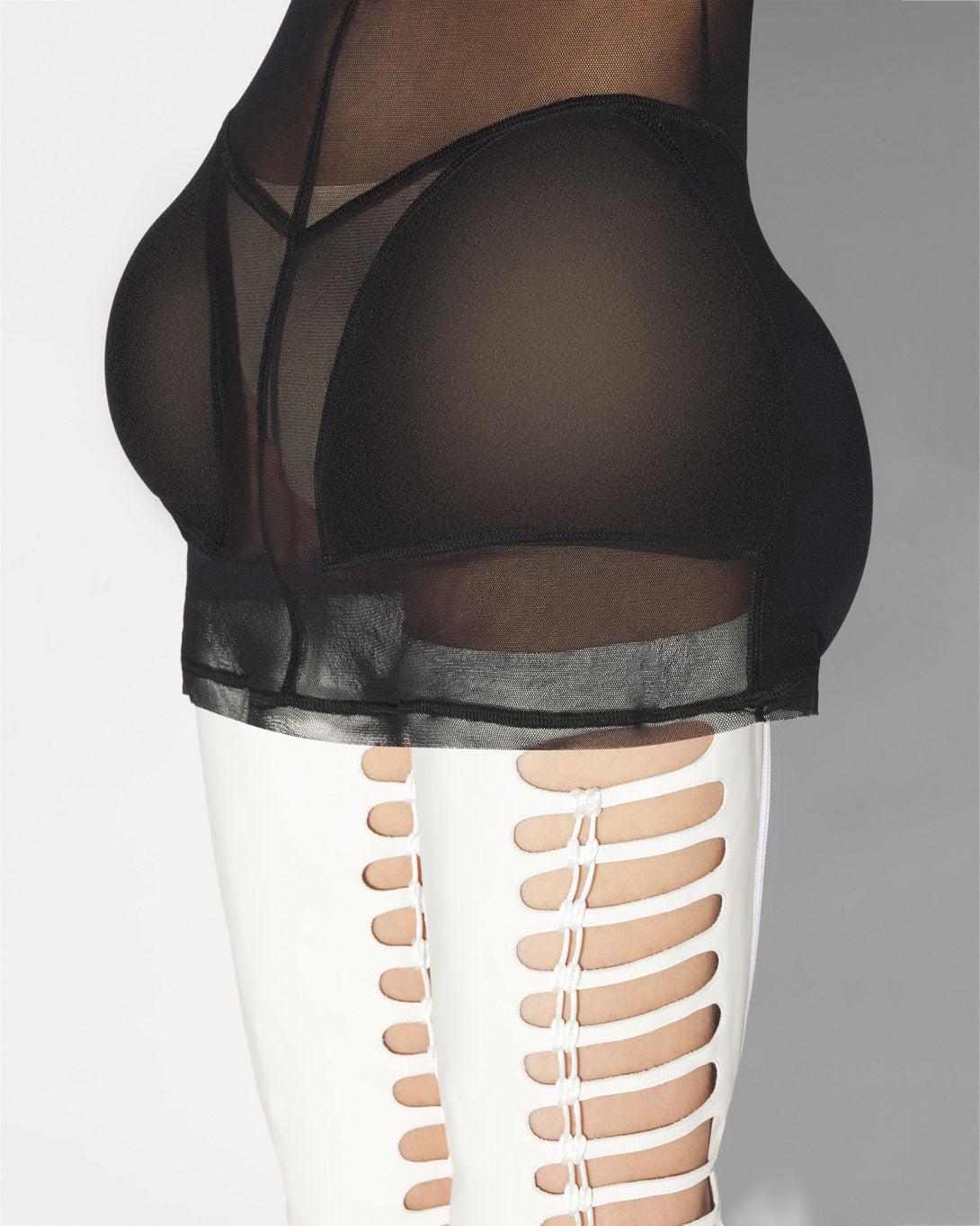 Mesh Short Dress With Padding Pockets - Dresses & Skirts - Jean Paul Gaultier - Elevastor