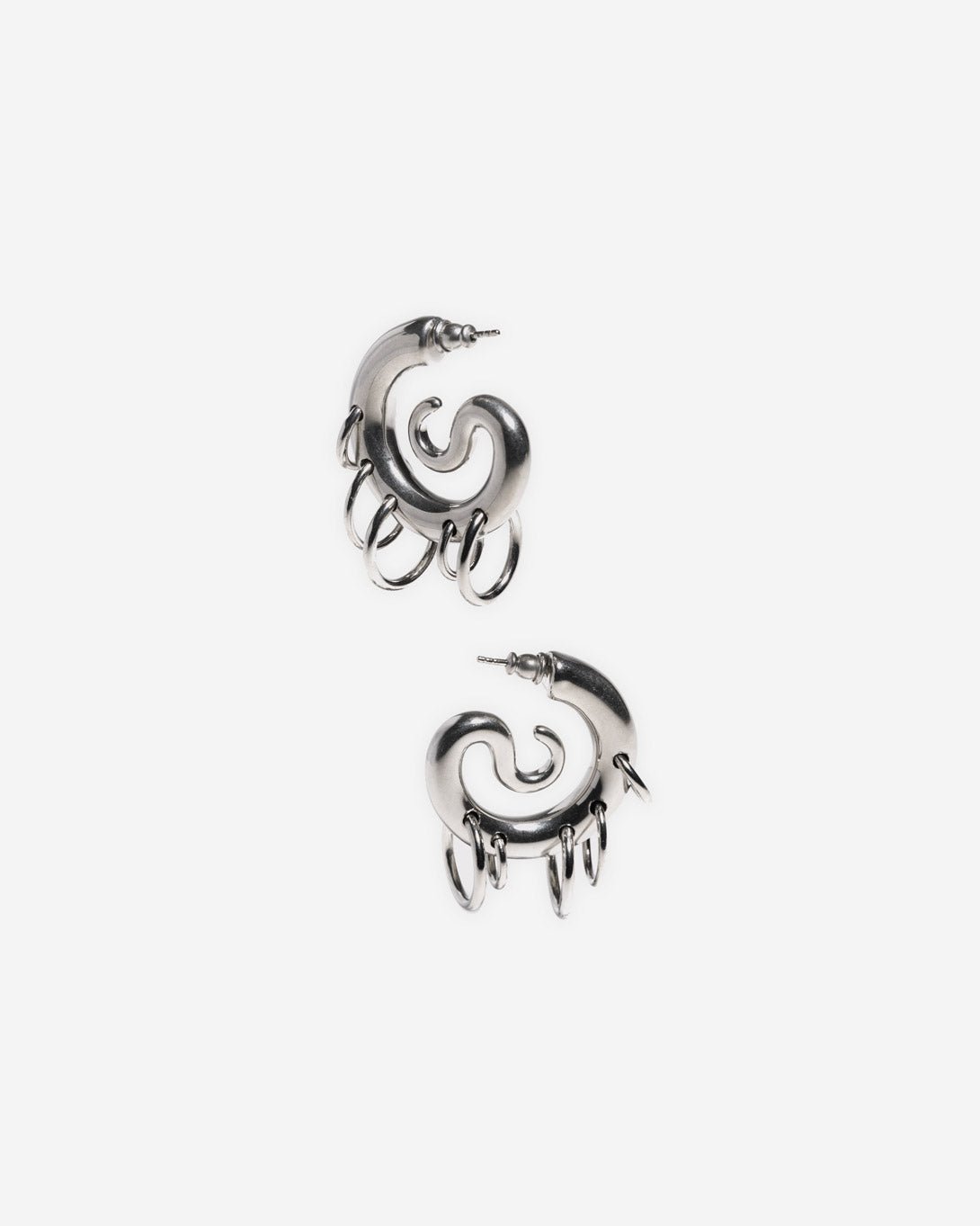 Pierced Serpent Hoops - Panconesi - Elevastor