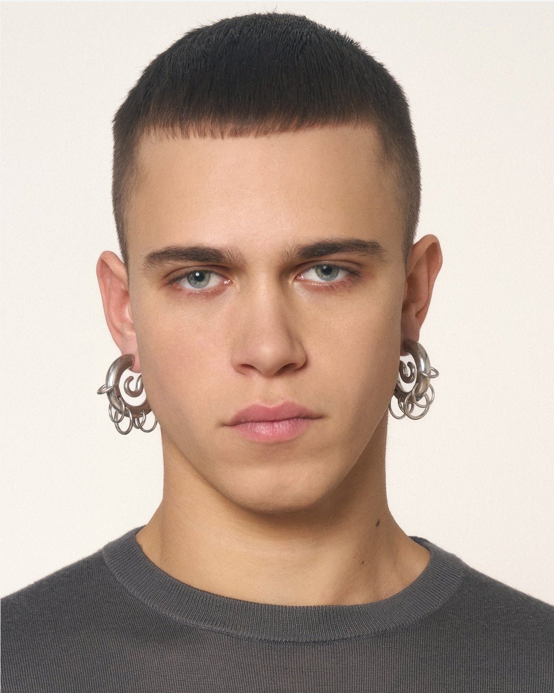 Pierced Serpent Hoops - Panconesi - Elevastor