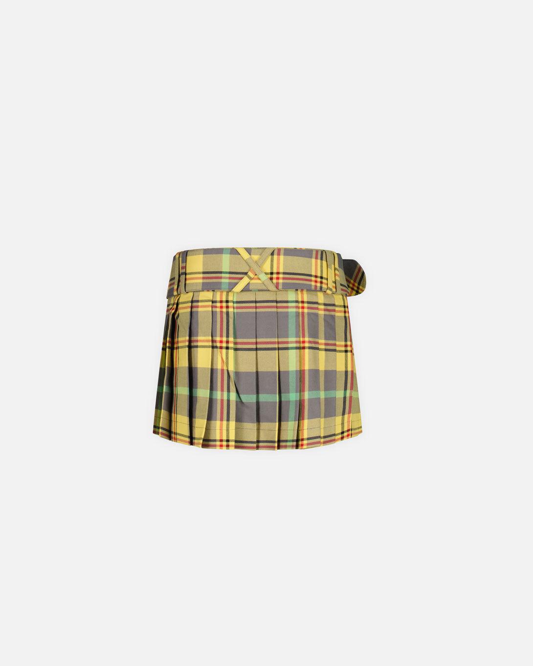 Pleated Rara Skirt Tartan - Charles Jeffrey Loverboy - Elevastor