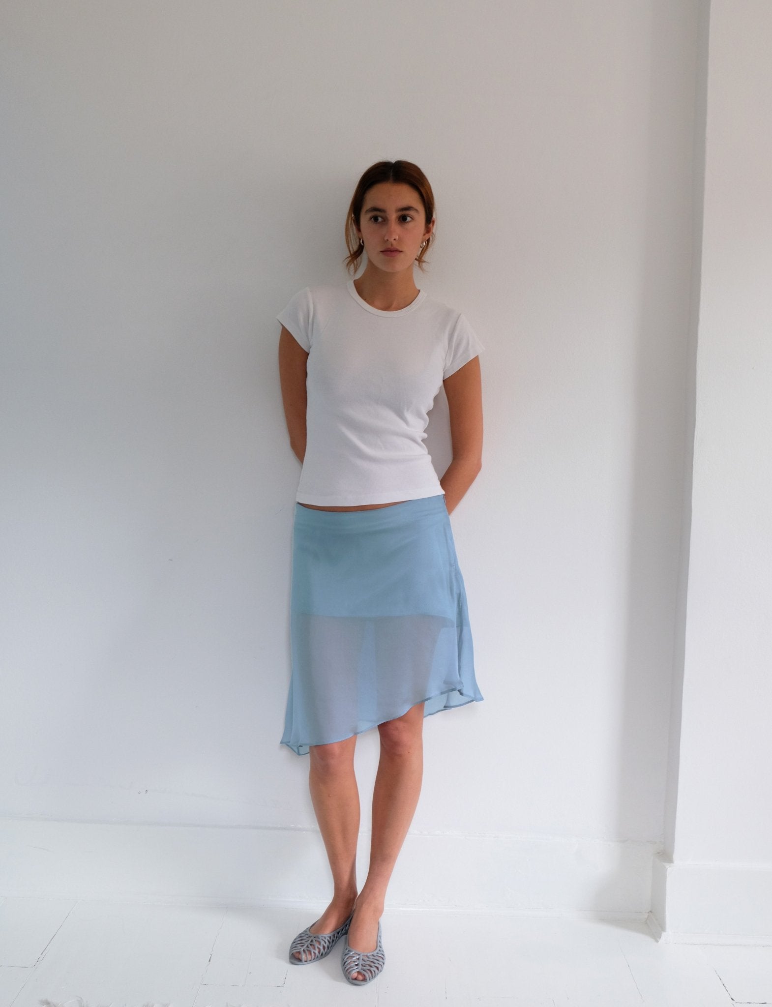 Powder Silk Skirt - Elif - Elevastor