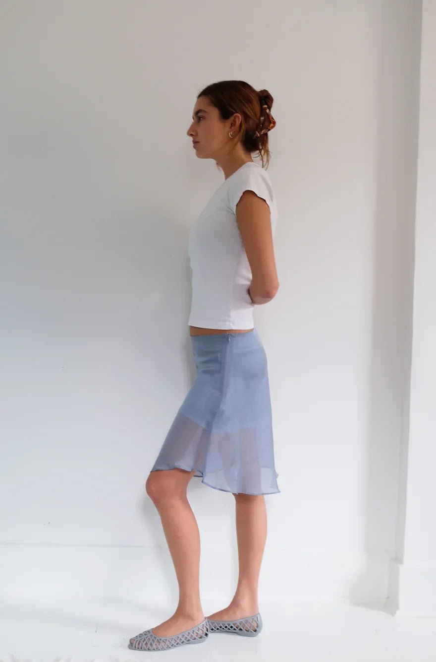 Powder Silk Skirt - Elif - Elevastor