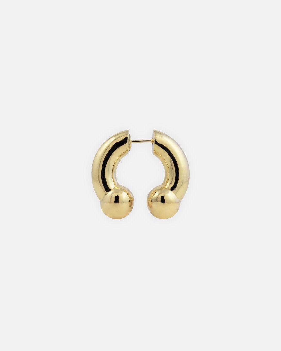 Prince Albert Earring in Gold - Kiska Lab - Elevastor