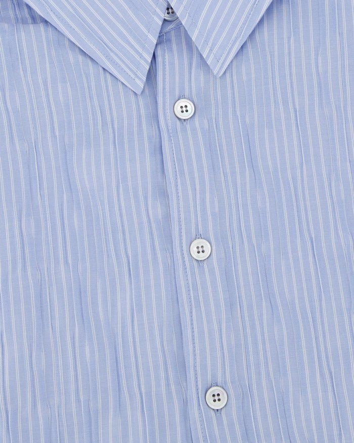 Semi - Overfit Wrinkle Stripe Shirt - COOR - Elevastor