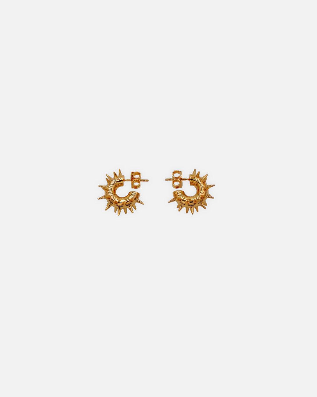 Mini Spikey Hoops Gold - Jewelry - Hugo Kreit - Elevastor