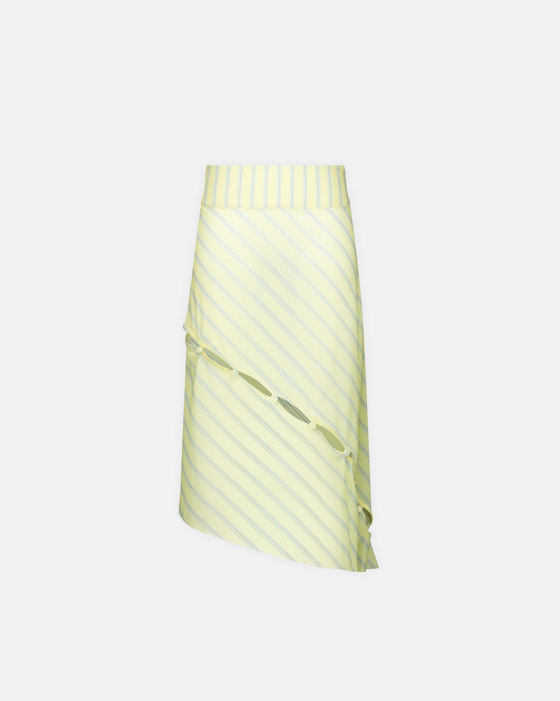 Striped Mesh Asymmetric Skirt - House Of Sunny - Elevastor