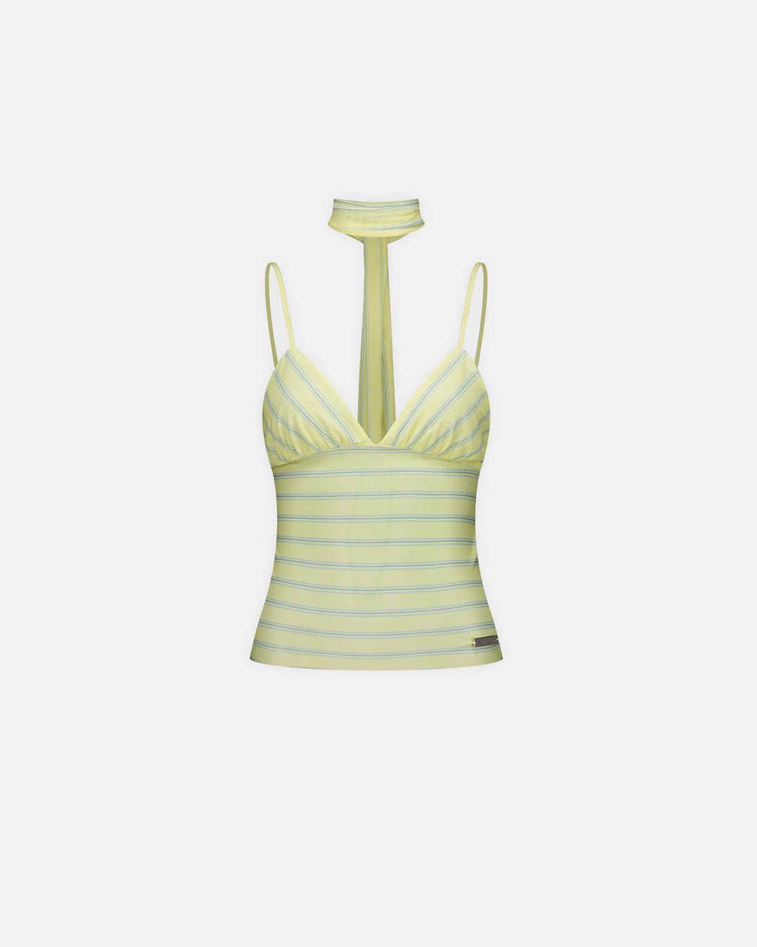 Striped Mesh Cami Top - House Of Sunny - Elevastor