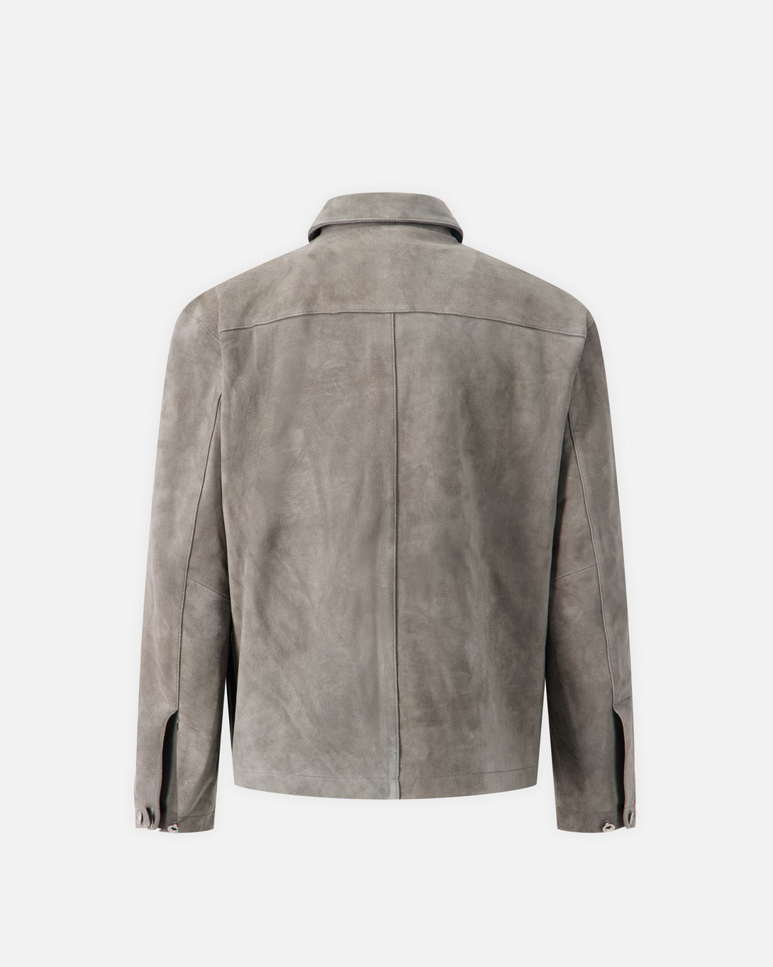 Suede Two - Tone Button Shirt Jacket - COOR - Elevastor