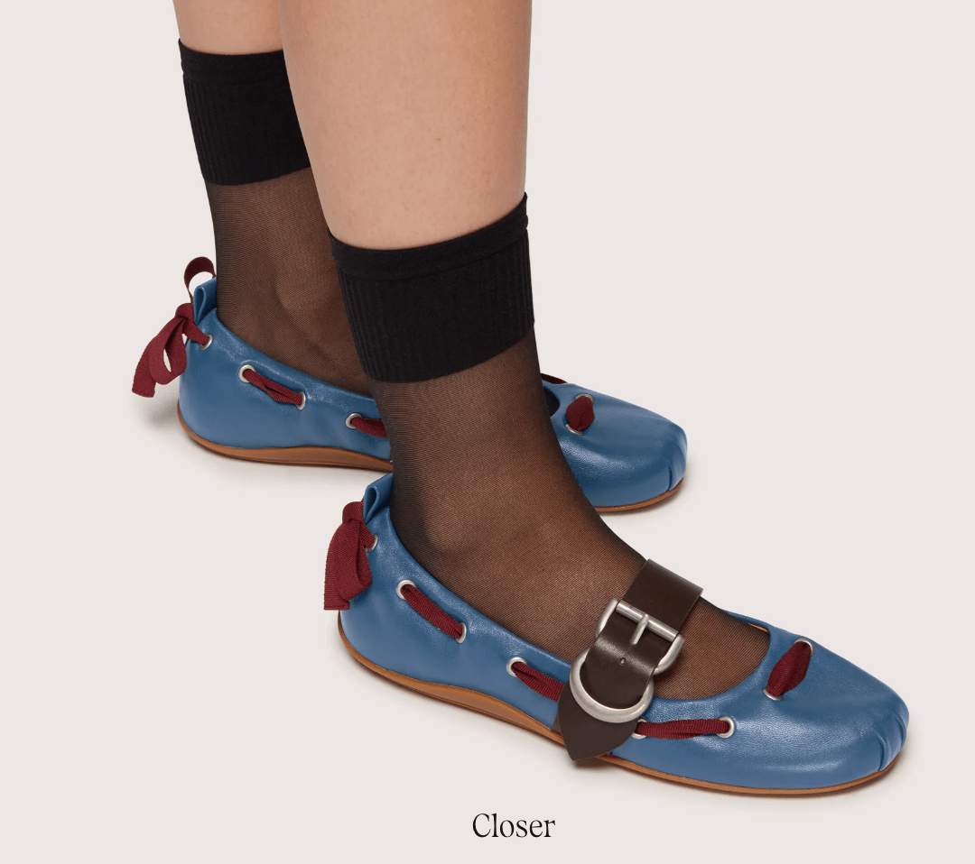 sylvie ballet flat blue - Lili Curia - Elevastor