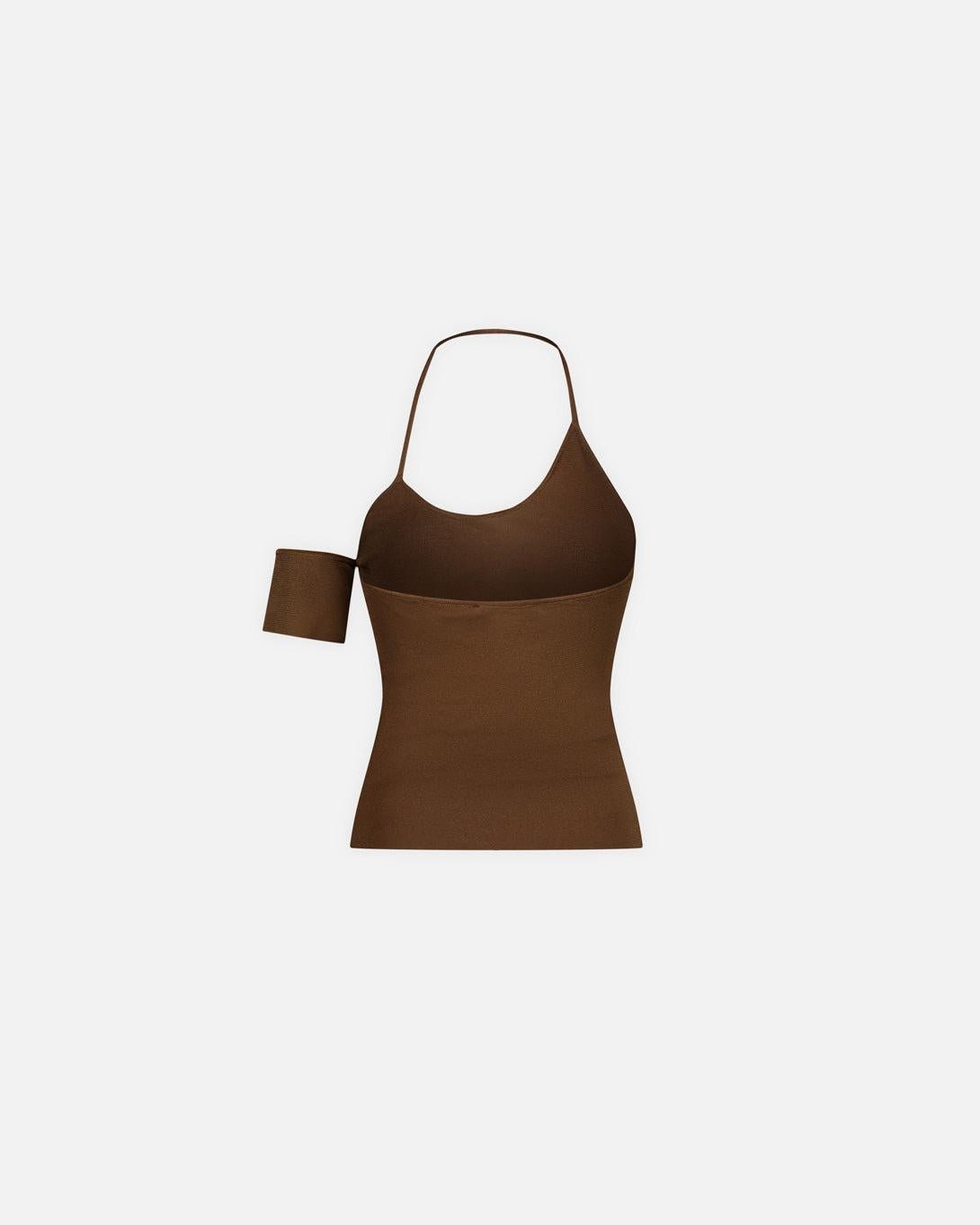Rib One-Shoulder Yucca Wool Paloma Nordstrom タンクトップ ホルターネック ブラウン wool paloma Top at Brown トップス