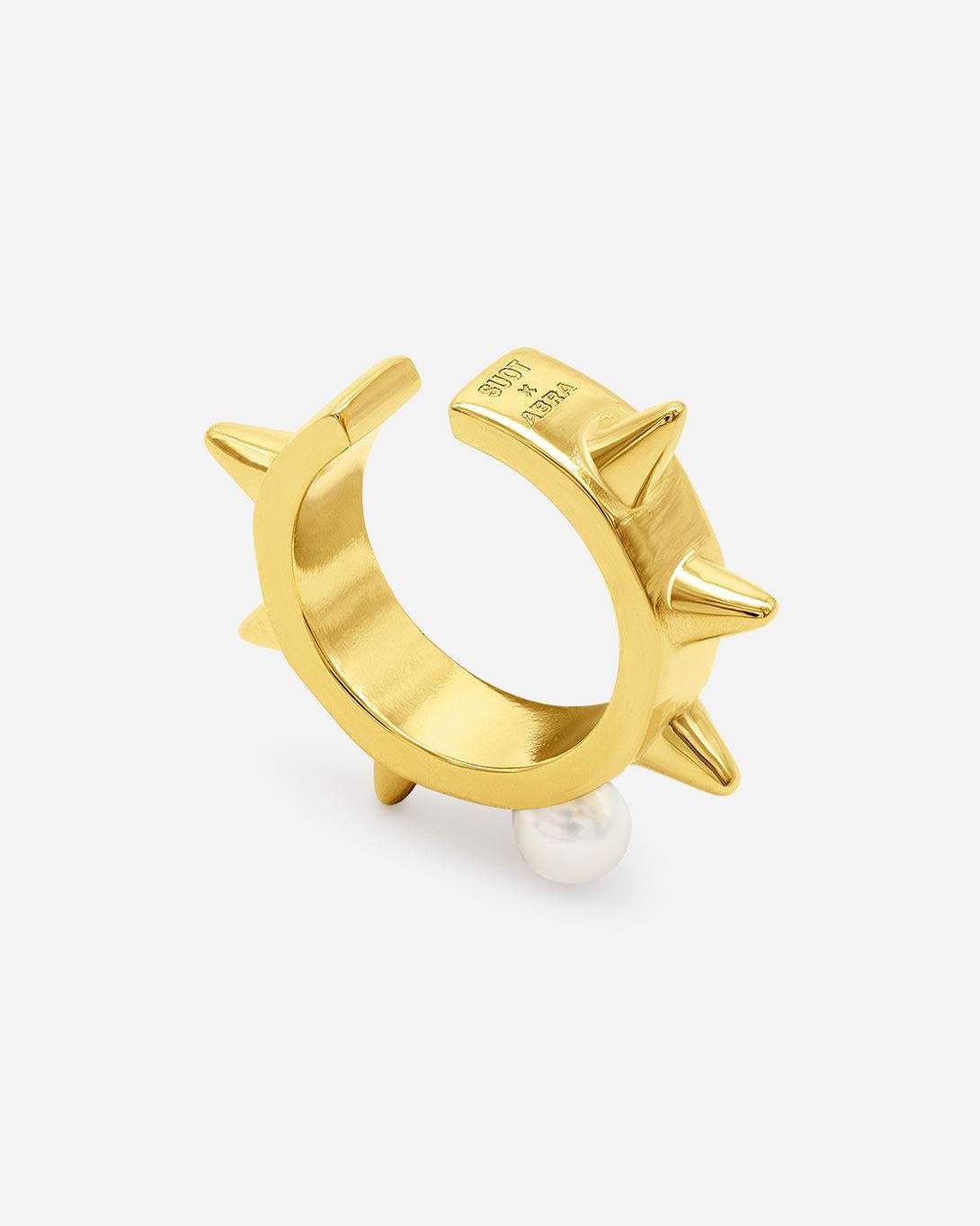 Pearl Spike Silver Vermeil Earcuff X ABRA - Jewelry - Suot - Elevastor