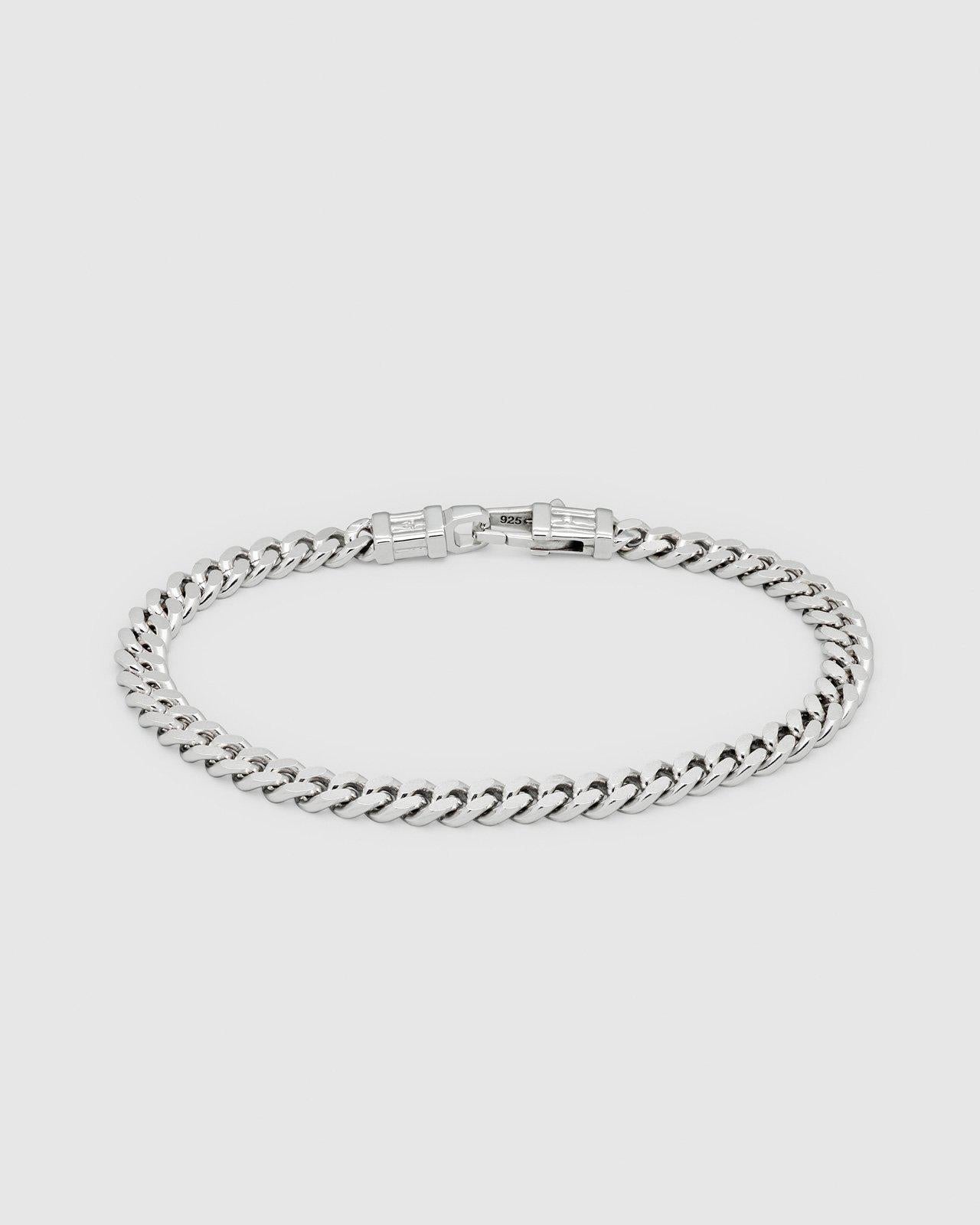 Silver Curb L Bracelet - Jewelry - Tom Wood - Elevastor