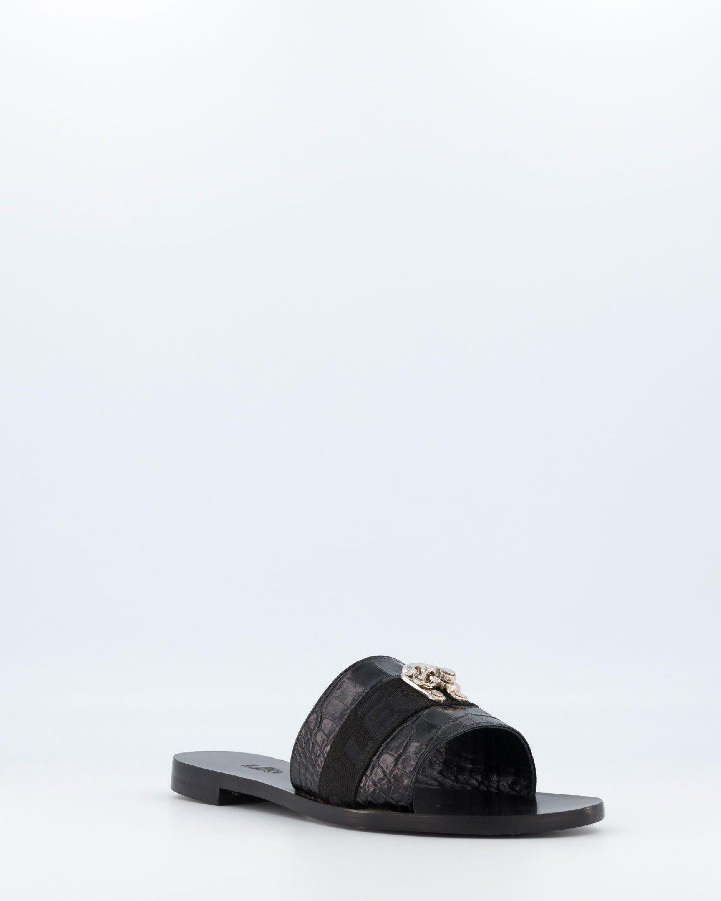 Black Swing Hook Slippers - Leo - Elevastor