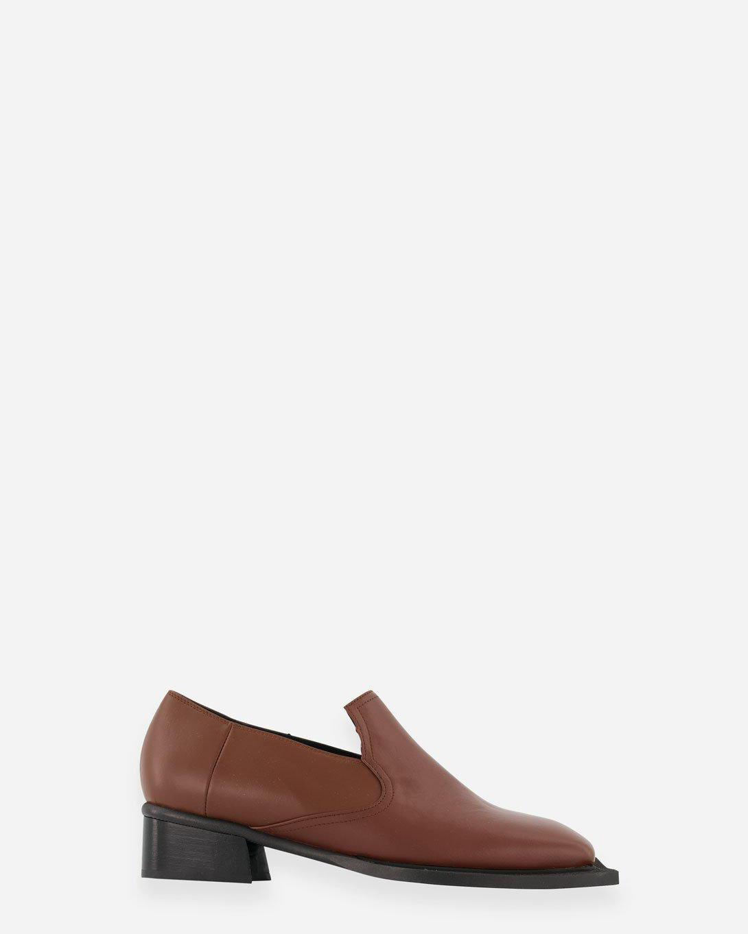 Howled Brown Loafers - Ninamounah - Elevastor