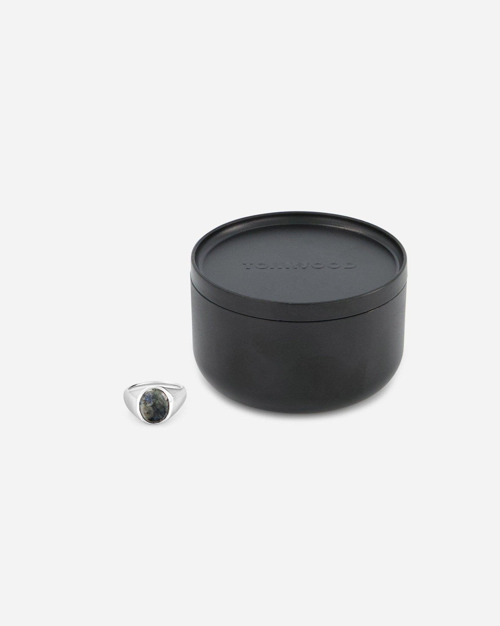 Shop - Tom Wood Lizzie Ring Larvikite | Elevastor