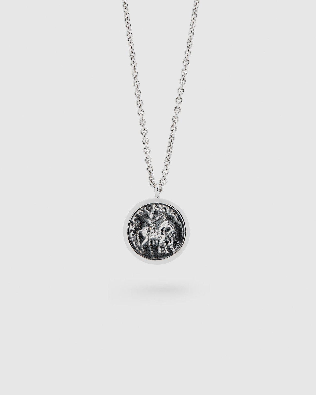 Silver Coin Pendant Necklace - Tom Wood - Elevastor